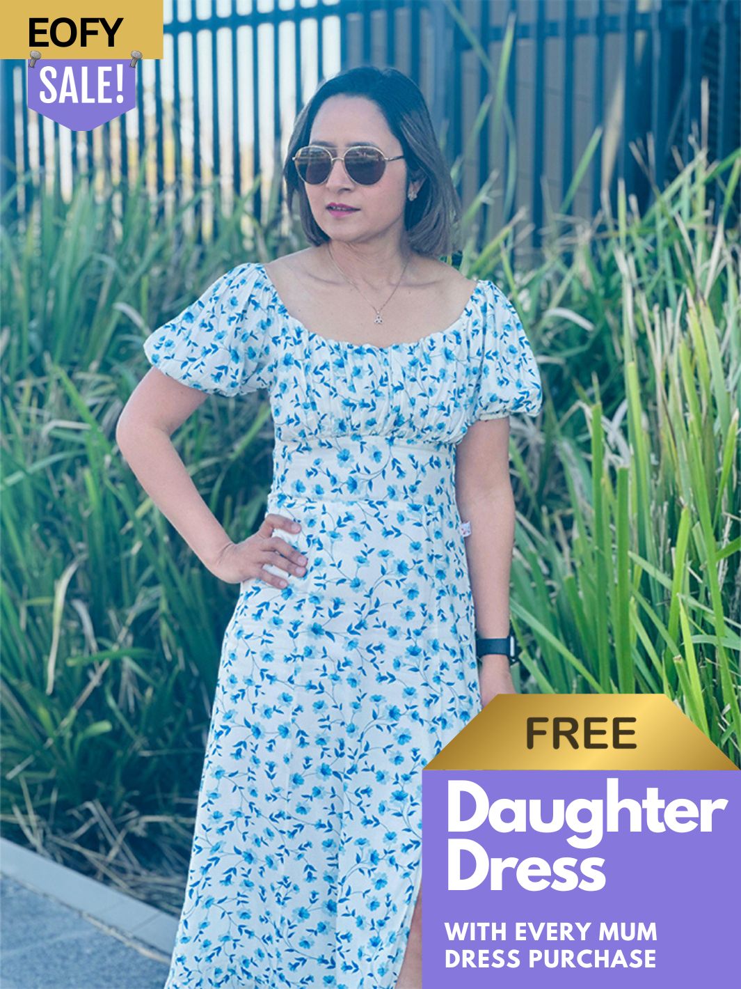 Blue Daisy Dress