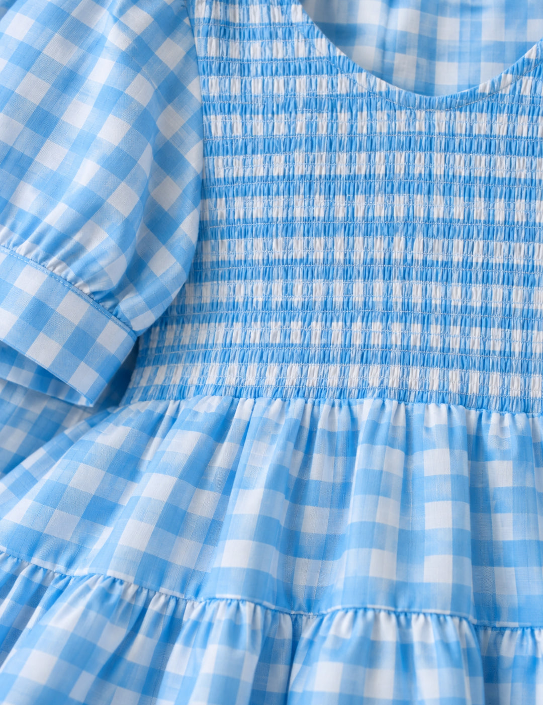 Blueberry Gingham Dress – Mini