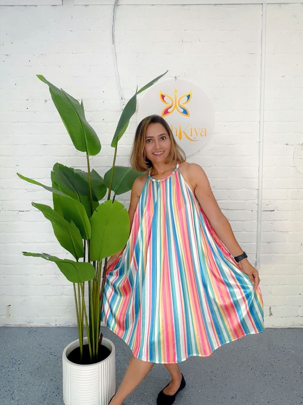 Rainbow Dress Mum and Mini Matching Set
