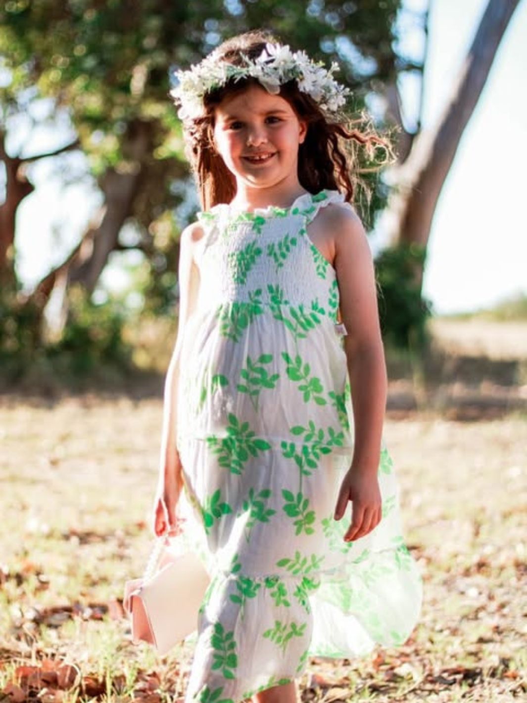 Mini - Addy Green  - Organic Dress