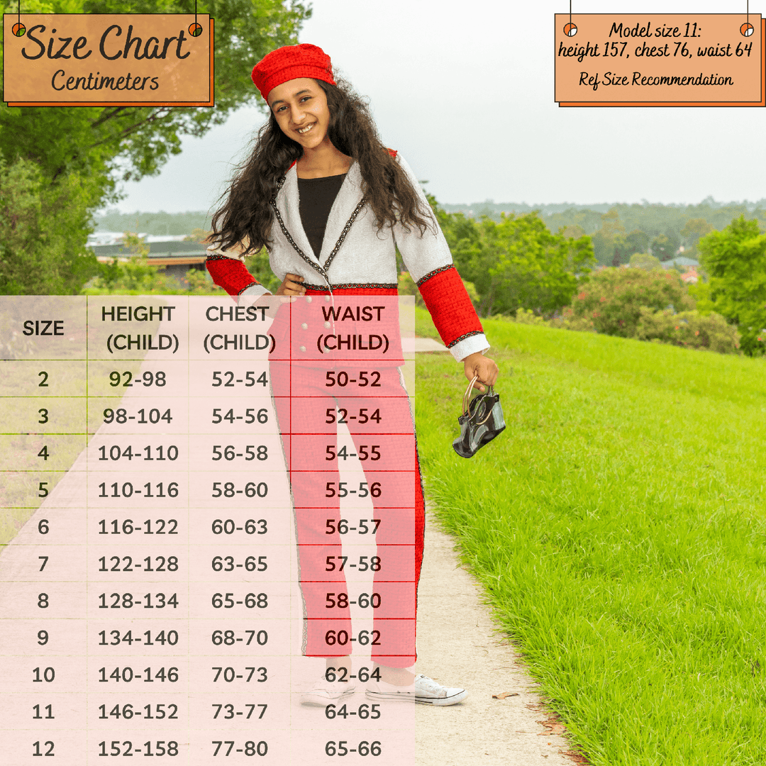 attitude pants size chart