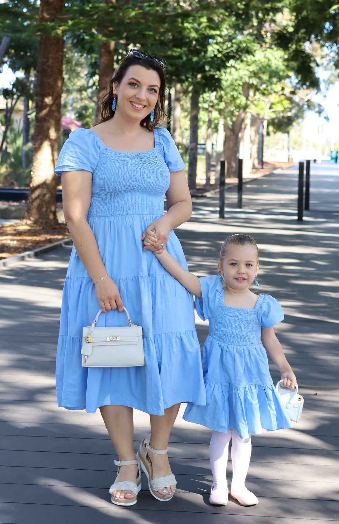 Timeless Blue Mum and Mini Matching Set