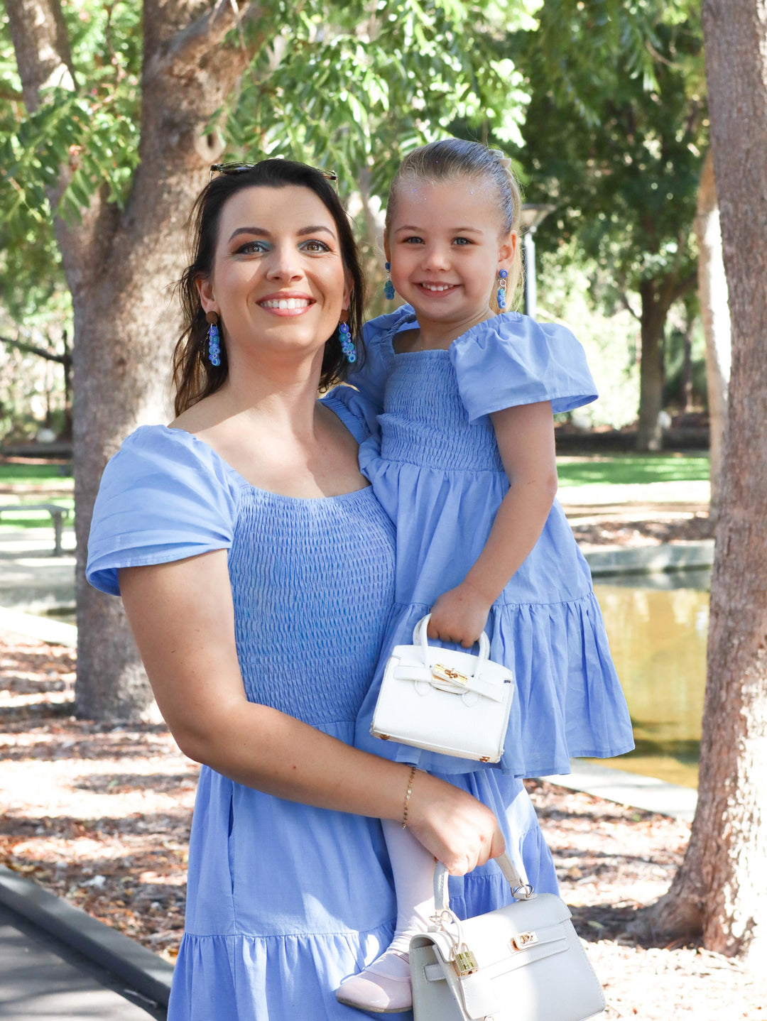 Timeless Blue Mum and Mini Matching Set