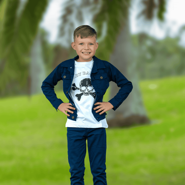 frosty white t-shirt for kids boys