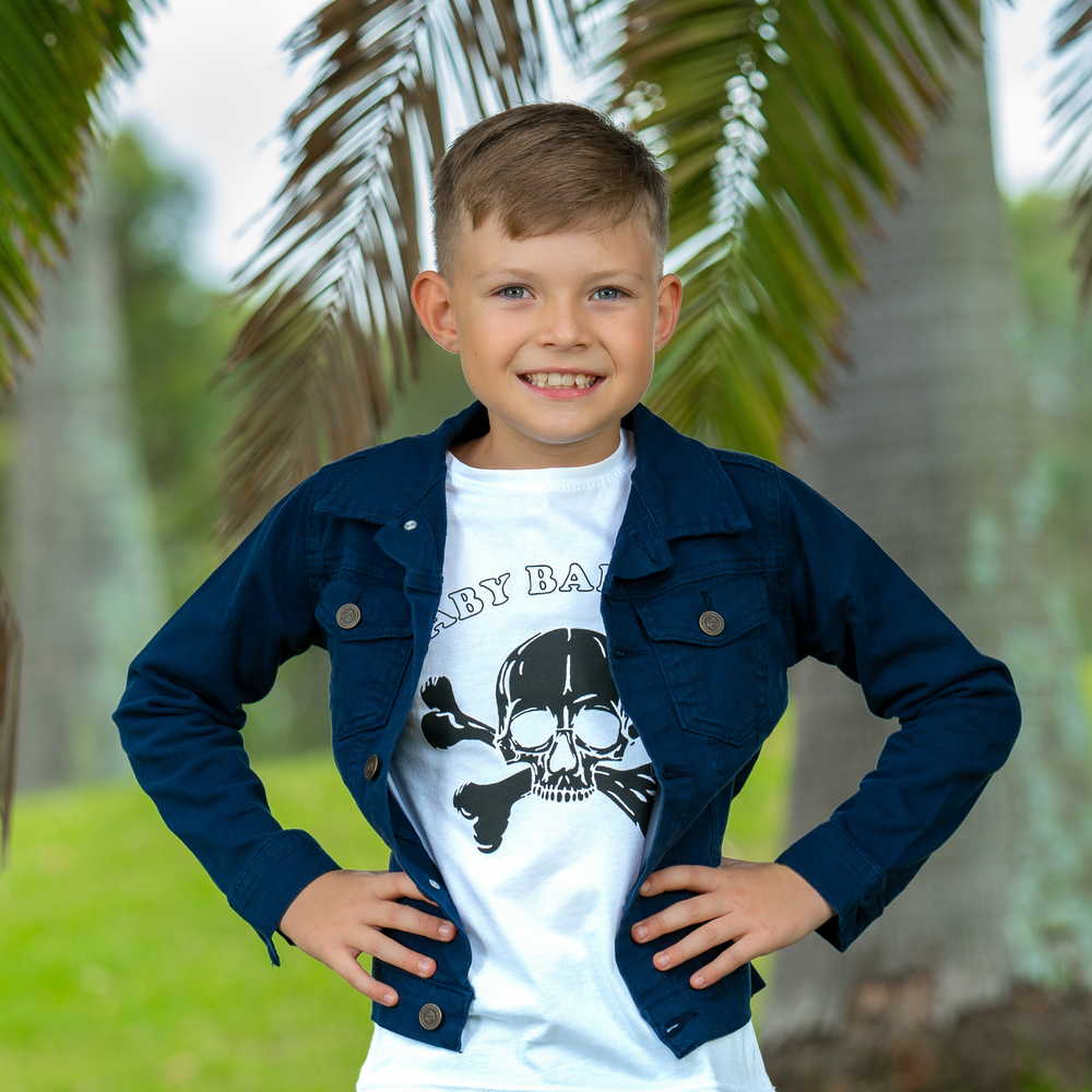 frosty white t-shirt for kids boys