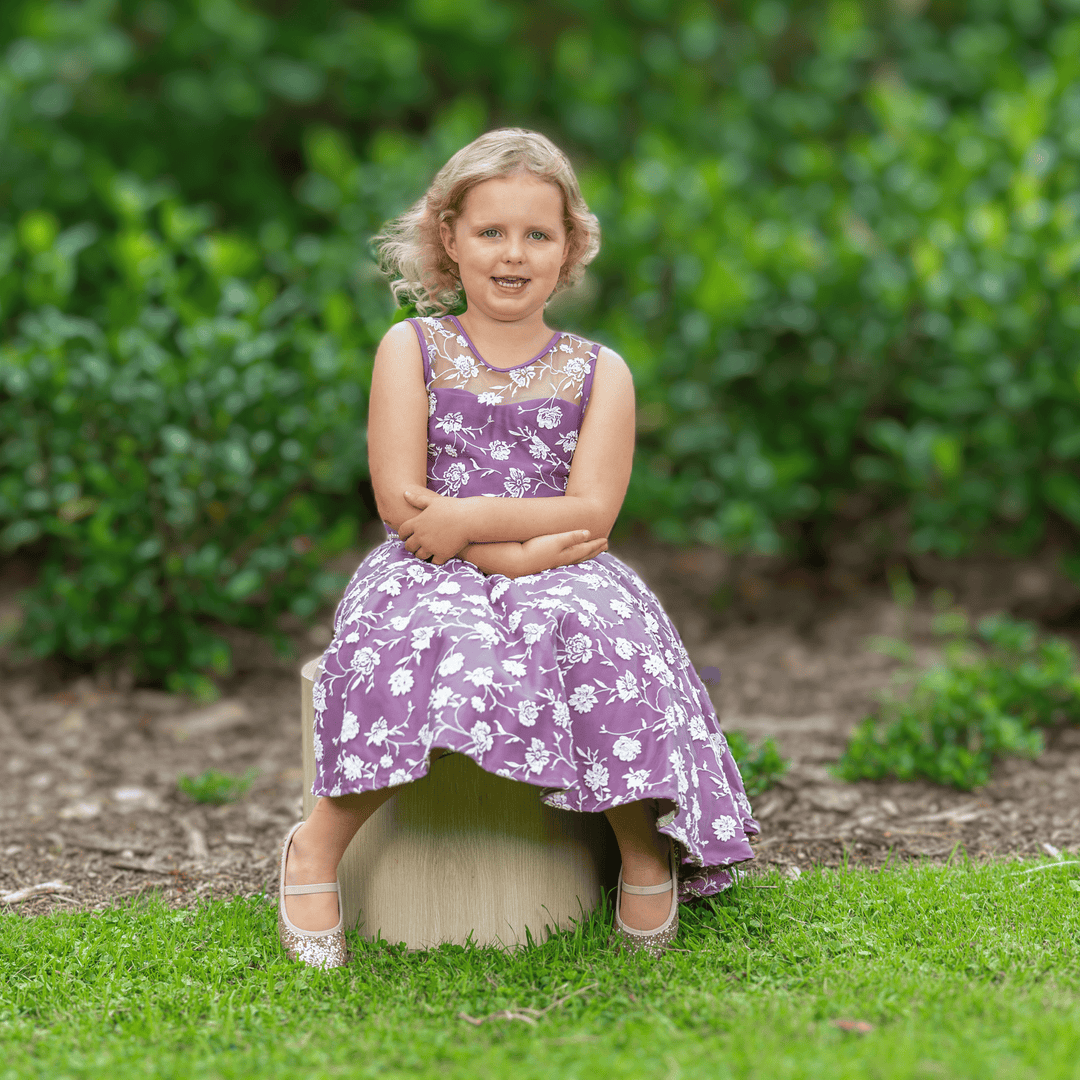 majestic lilac - flower dresses for girls