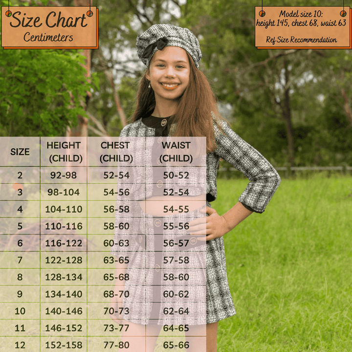 oxford elegance skirt size chart