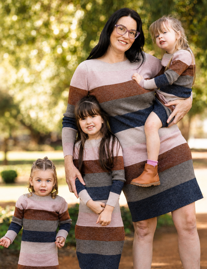 Warm Stripes Mum and Mini Set